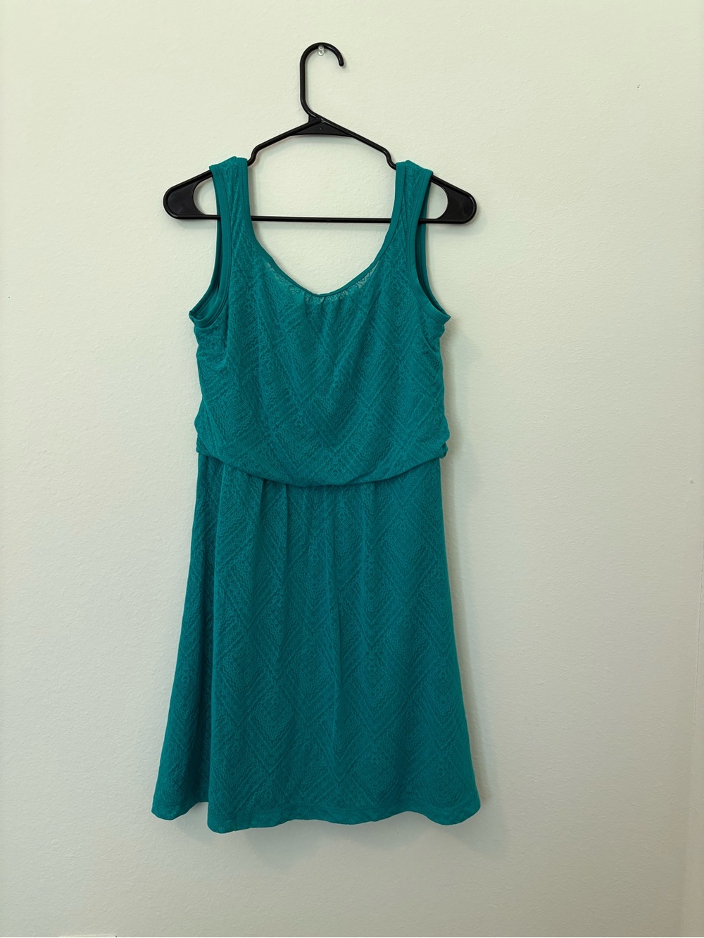 Prana Teal Sleeveless Mini Dress